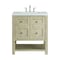 James Martin Vanities 30'' Single Vanity, Whitewashed Oak w/ 3 CM Eternal Jasmine Pearl Quartz Top 330-V30-WWO-3EJP - alternate 1